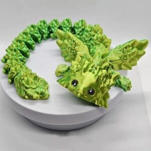 Vibrant 3D Printed Dragon