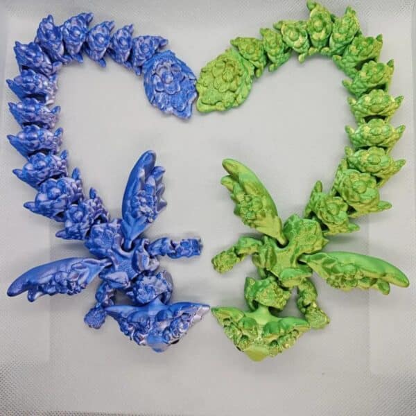 Flexible Vibrant 3D Printed Dragon Toy with Movable Joints - Image 3