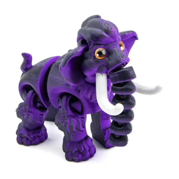 3D Printed Flexible Joints Elephant with Realistic Eyes - Image 9