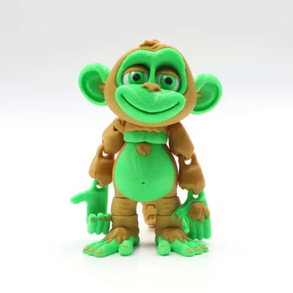 Colorful 3D Printed Funny Long Tail Monkey Prank Toy - Image 2