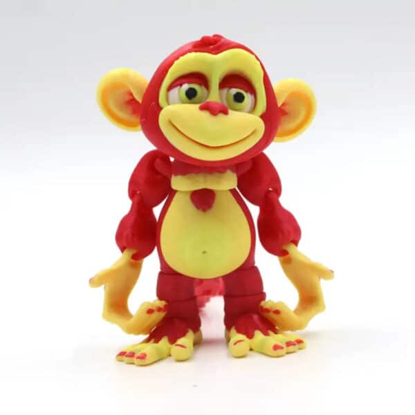 Colorful 3D Printed Funny Long Tail Monkey Prank Toy - Image 3