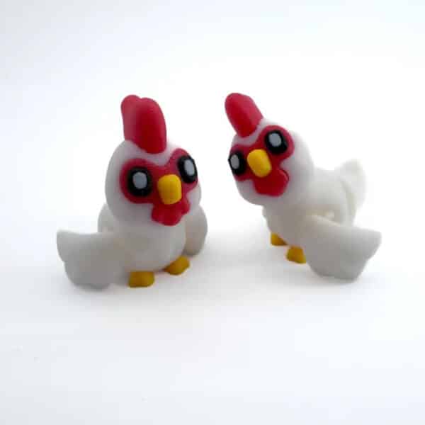 3D Printed Rooster with Red Comb Toy for Children - Image 2
