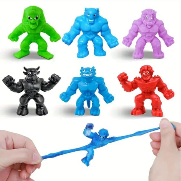 Vibrant 3D Printed Stretch Monster Squishy Toy for Kids - Image 2