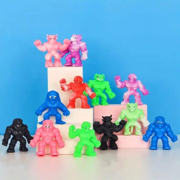 Vibrant 3D Printed Stretch Monster Squishy Toy for Kids - Image 3