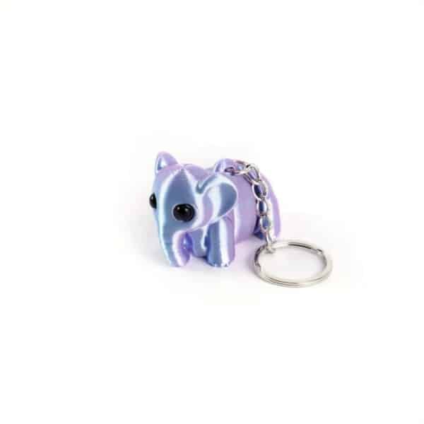 Customizable 3D Random Eyes Elephant Keychain for Kids - Image 4