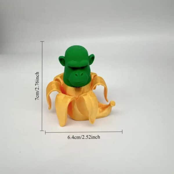 Creative Green Face Banana Monkey Toy for Children's - Image 2