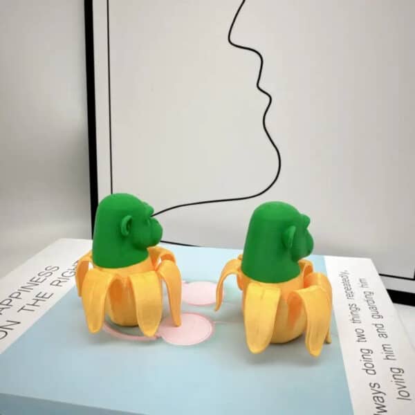 Creative Green Face Banana Monkey Toy for Children's - Image 4