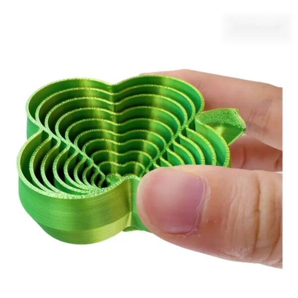 Vibrant 3D Printed Green Relax Fidget Toy for Children - Image 3