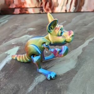 Kangaroo with Realistic Eyes