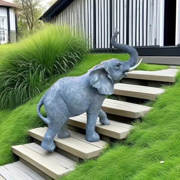 Customizable 3D Printed Large 3D Elephant Sculpture - Image 2
