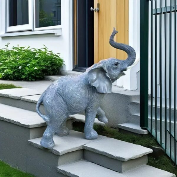 Customizable 3D Printed Large 3D Elephant Sculpture - Image 4