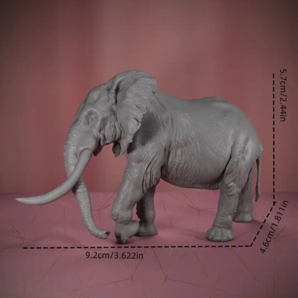 Customizable 3D Printed African Bush Elephant Toy for Kids - Image 2