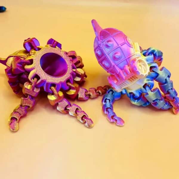 3D Printed Movable Colorful Octopus Toy for Children's - Image 5