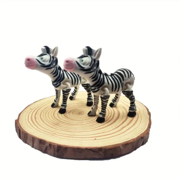 Modern Customized 3D Printed Zebra Animal Toy for Children's - Image 2