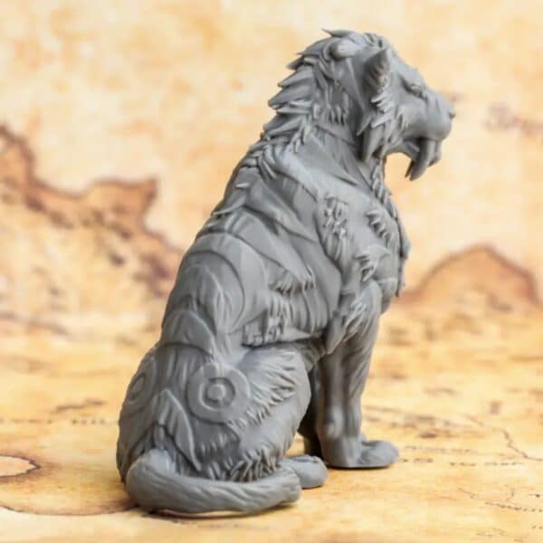 3D Printed Movable Sabertooth Tiger Toy for Children - Image 2