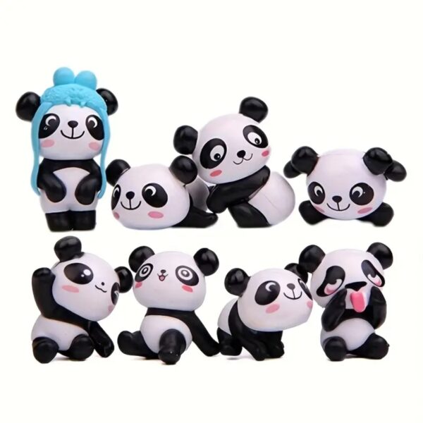 Creative Small Cute Plastic Panda Toy for Children - Image 4