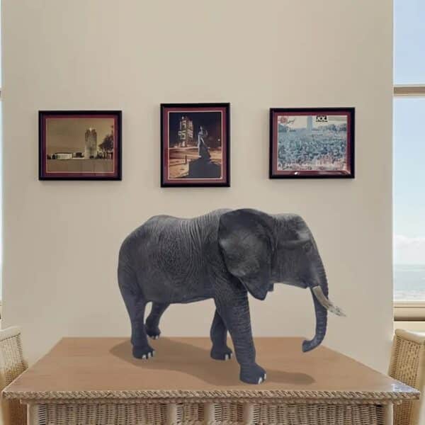 Customizable 3D Printed Vintage Elephant Toy for Children - Image 3