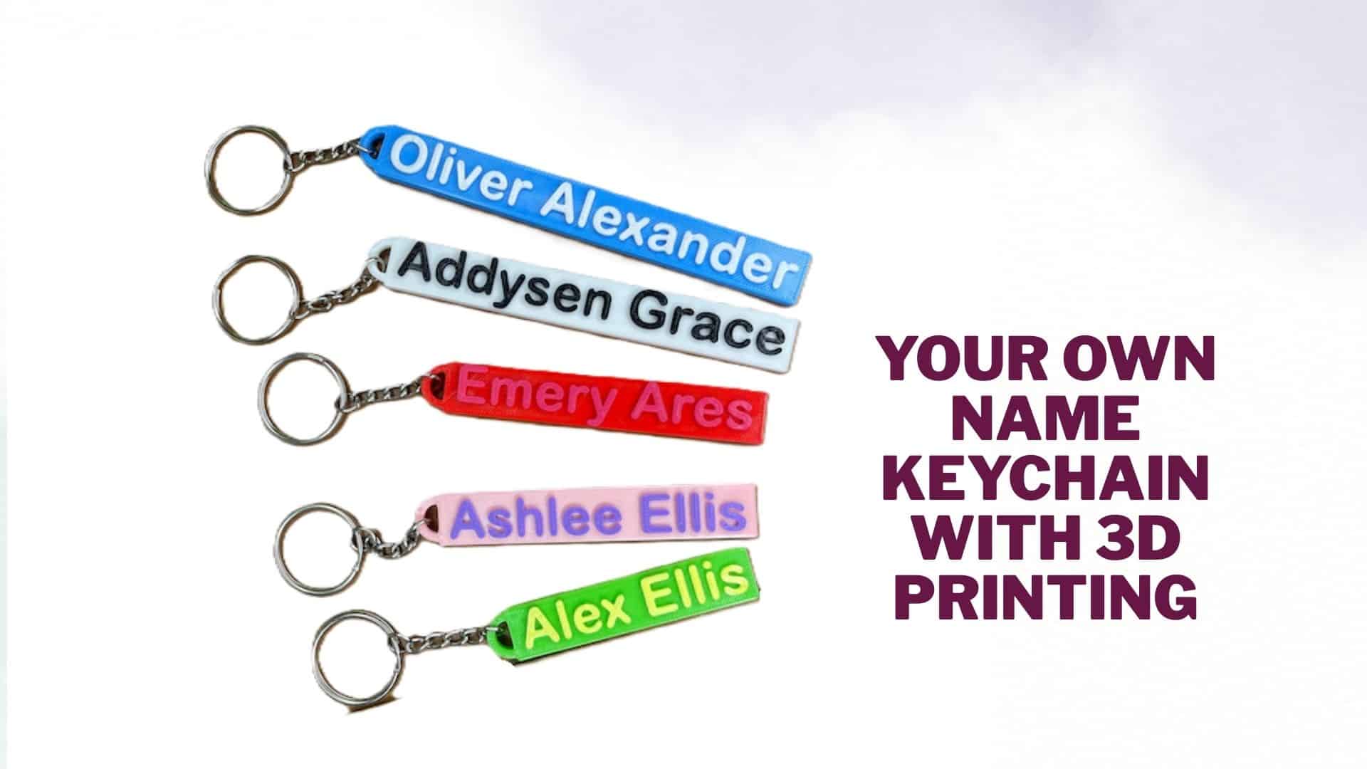 Keychain with 3D Printing