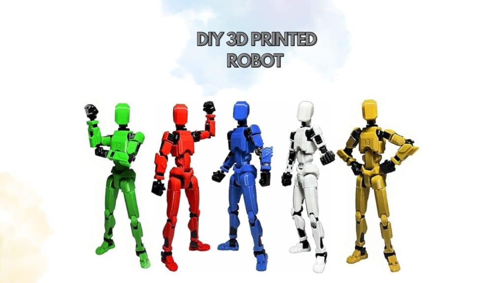 DIY 3D Printed Robot with Basic Mechanics
