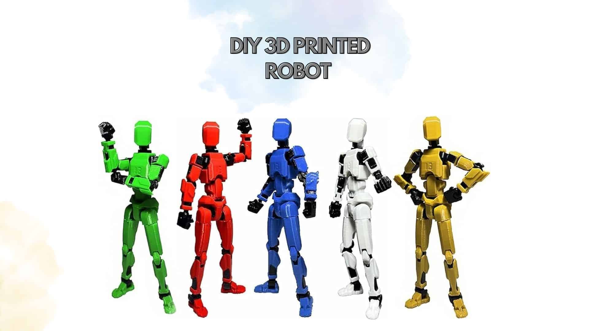 DIY 3D Printed Robot with Basic Mechanics