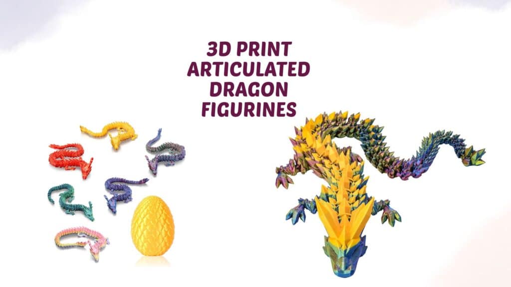 Articulated Dragon Figurines