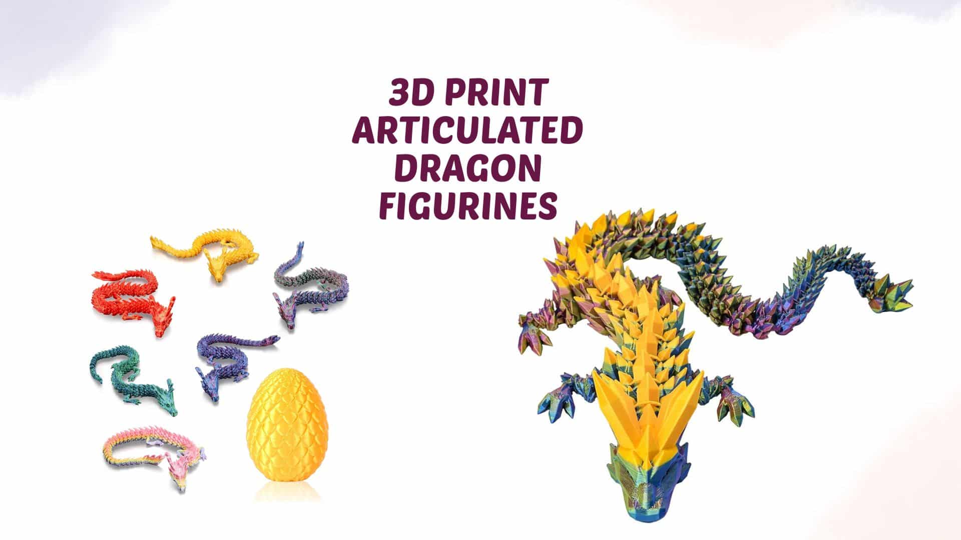 Articulated Dragon Figurines